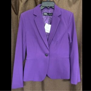 Zara Women's Purple Blazer
